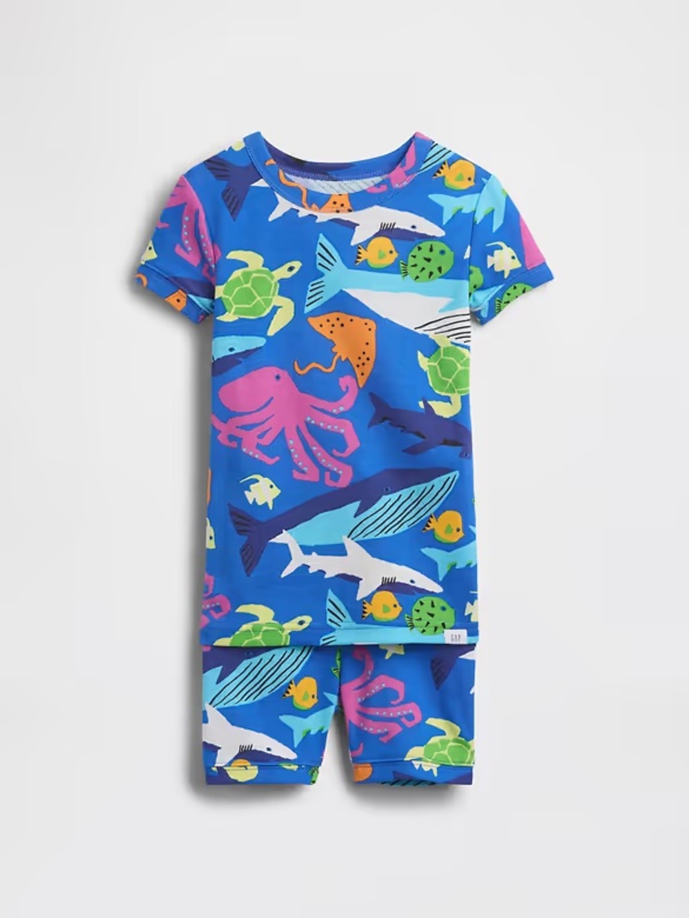 GAP Baby Toddler Organic Brushed Cotton Sea Creatures PJ Short Set 18-24M NWT